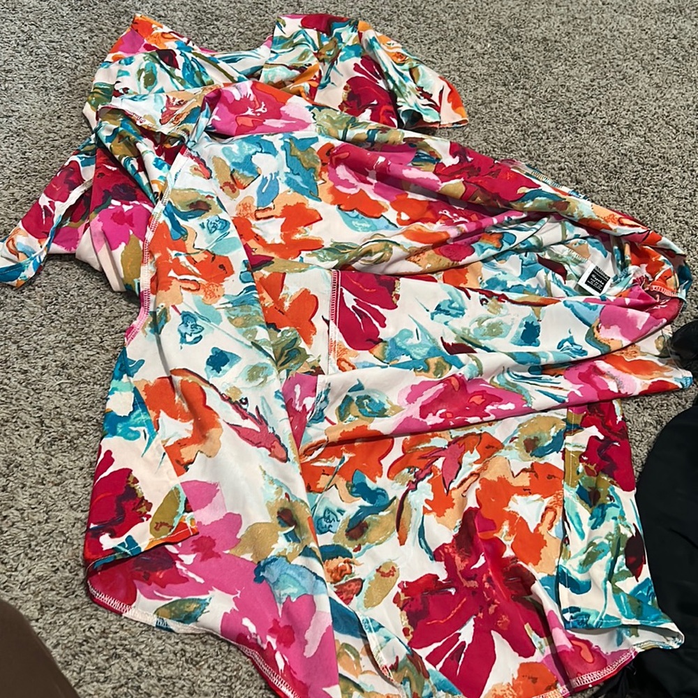 Long length flower dress